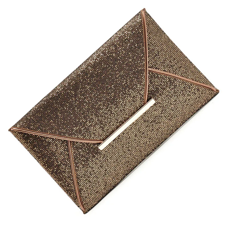 Высококачественные женские сумки для вечеринок золотые блестки кошелек-конверт