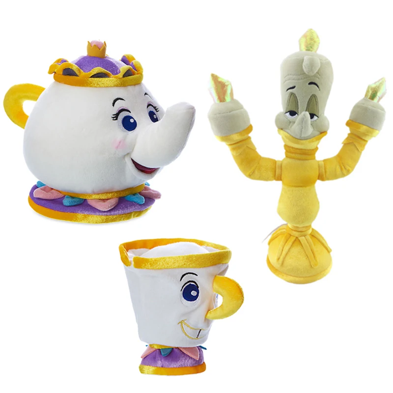 Disney красота и чудовище чайник чашечная свеча держатели мягкая игрушка Миссис