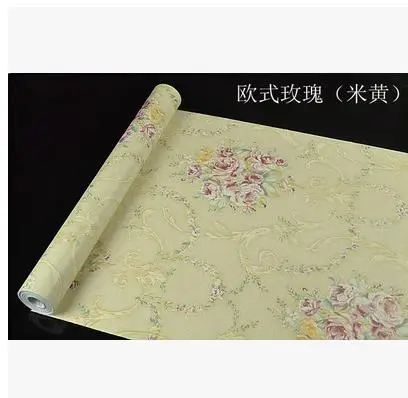 ПВХ водонепроницаемые европейские самоклеящиеся обои ретро цветочные для