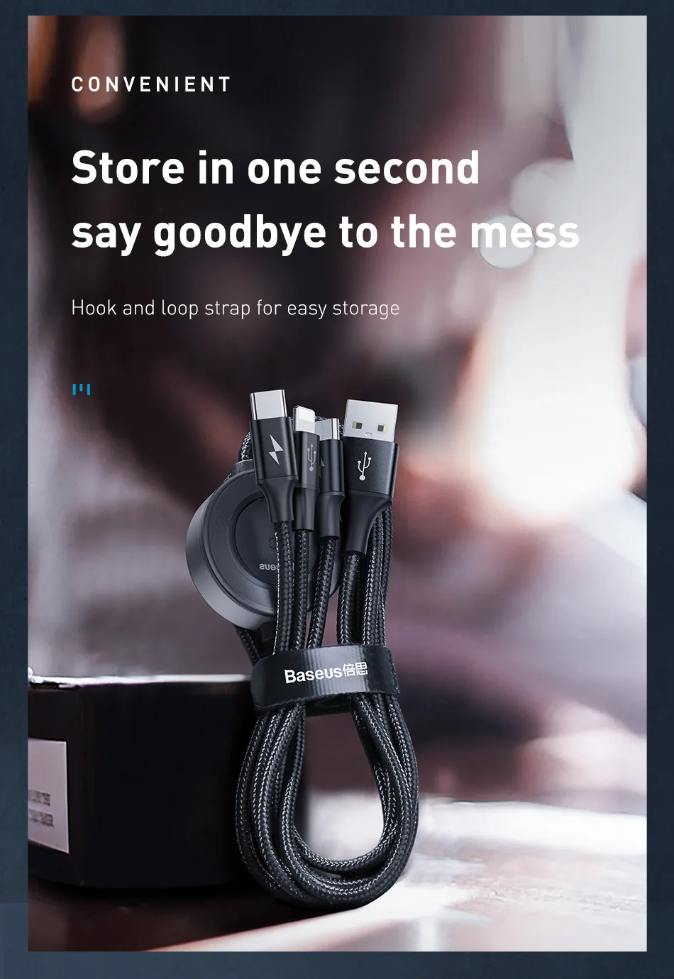 Baseus для iWatch Зарядное устройство USB кабель для iPhone Xs Max 4 в 1 быстрая зарядка usb type C кабель Micro USB кабель для мобильного телефона