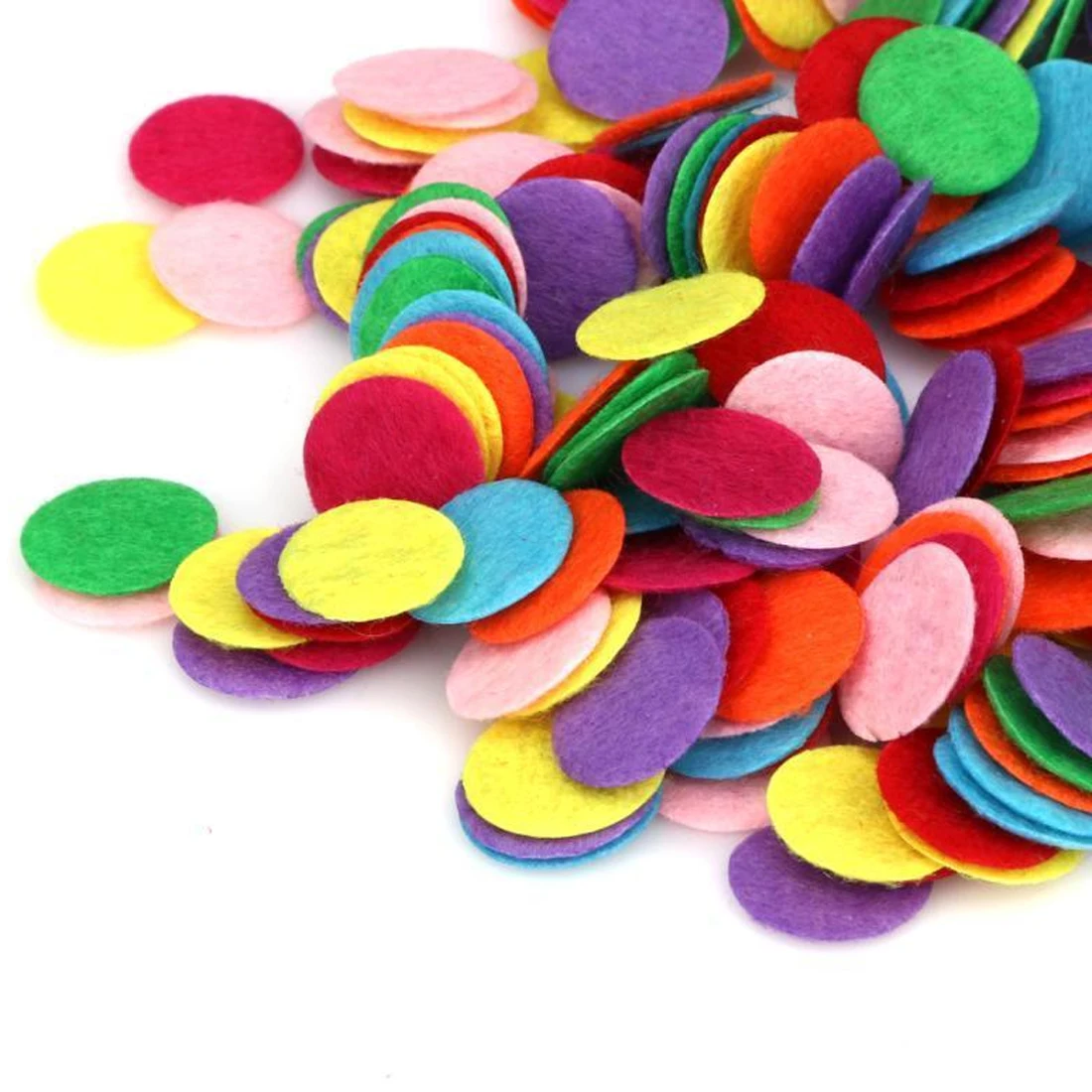 300 шт./лот круглые войлочные прокладки тканевые цветочные аксессуары 15 30 мм