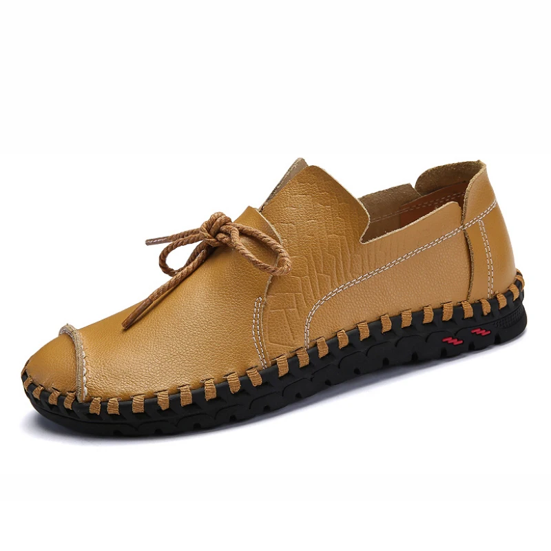 2018 г. Весенние мужские туфли из натуральной кожи в деловом стиле элегантные