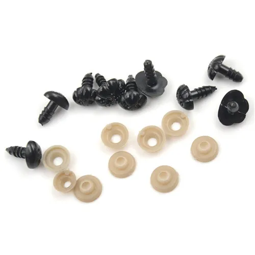 100pcs/lot high quality Mini Black Plastic Safety Nose Triangle For Doll Stuffed Animals Toys Dolls Accessories | Игрушки и хобби