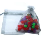 Мешочки для упаковки ювелирных изделий, 10 шт., 15x20 см, серые, свадебная сумочка из органзы, красивые подарочные пакеты