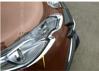 for peugeot 2008 headlights eyebrow abs chrome decoration trim for peugeot accessories