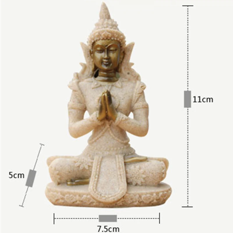 Статуэтка Будды VILEAD 16 стилей природный песчаник тайландская индусская фэншуй