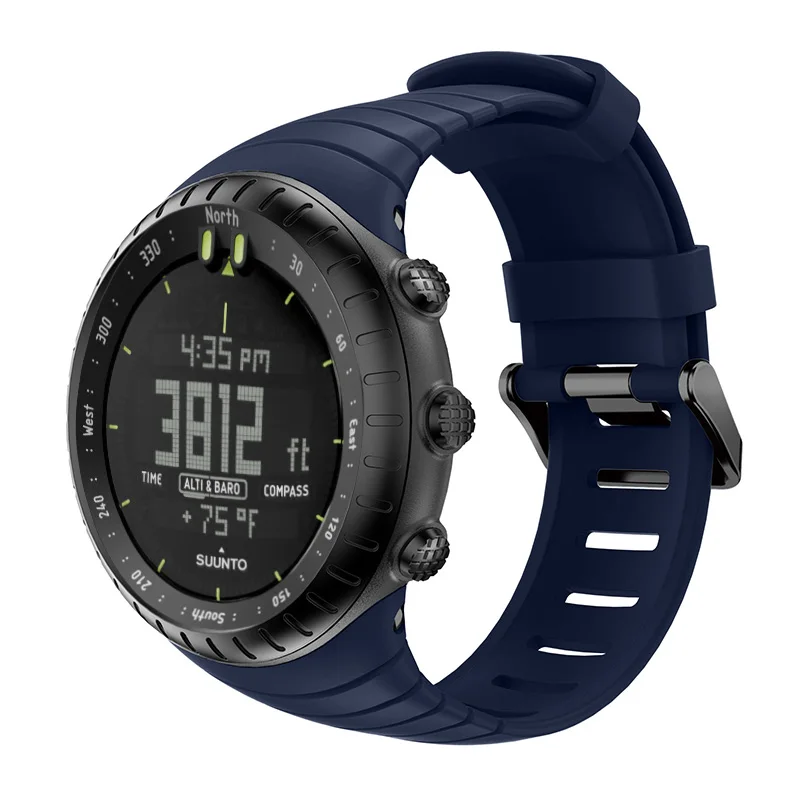Браслет на открытом воздухе спортивный силиконовый ремешок для часов Suunto основной ремешок для часов Смарт часы Замена ТПУ ремешок браслет аксессуары