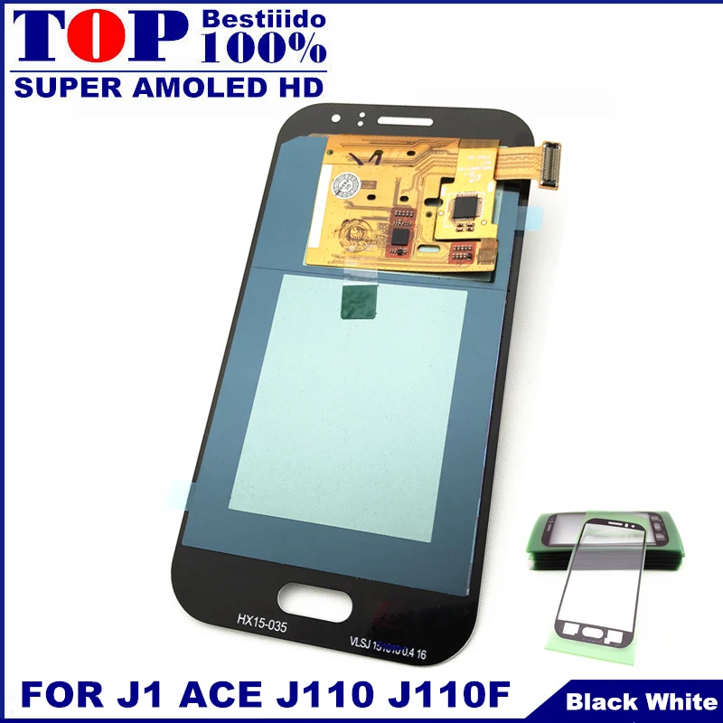 Протестированный сменный ЖК-дисплей для samsung Galaxy J1 Ace J110 SM-J110F J110H J110FM lcd S дисплей кодирующий преобразователь сенсорного экрана в сборе