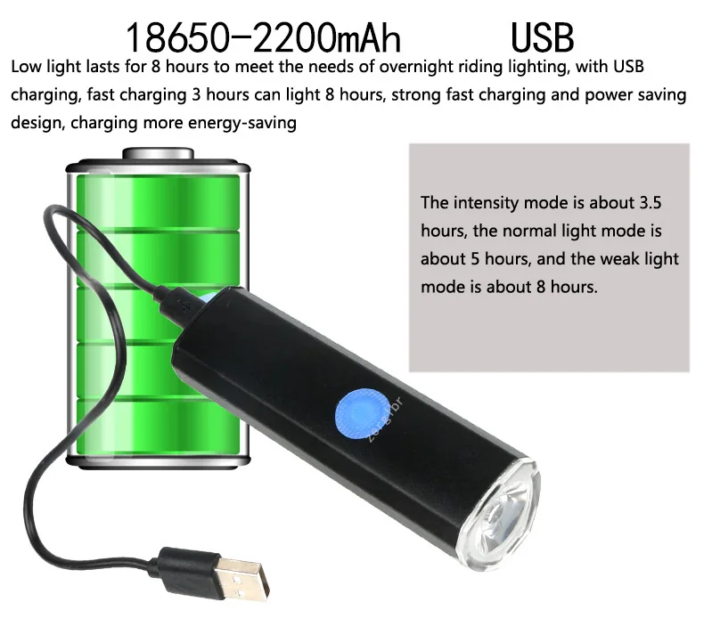 USB Перезаряжаемый велосипедный передний светильник 5 Led водонепроницаемый велосипедный головной светильник передняя лампа супер яркий велосипедный фонарь для безопасности езды на велосипеде