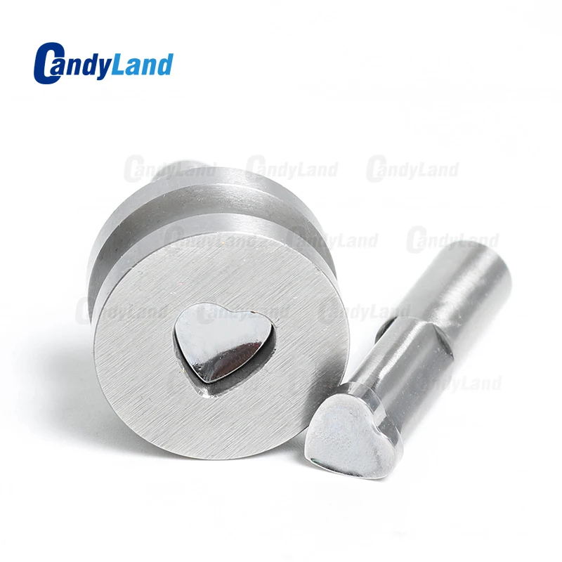 

CandyLand 3D Tablet Die Heart Milk LOGO Pill Press Mold Candy Punching Die Custom Logo Calcium Tablet Punch Die For TDP5 Machine