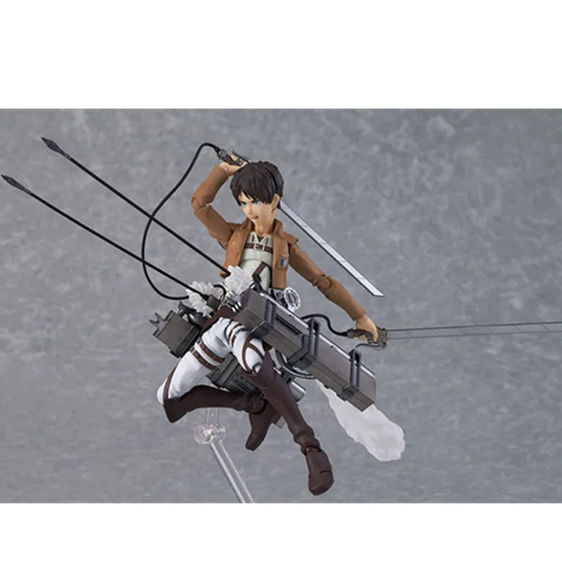 Фигурки аниме Attack on Titan Eren Jaeger фигурки Figma 207 экшн-фигурки Yeager 14 см ПВХ модель