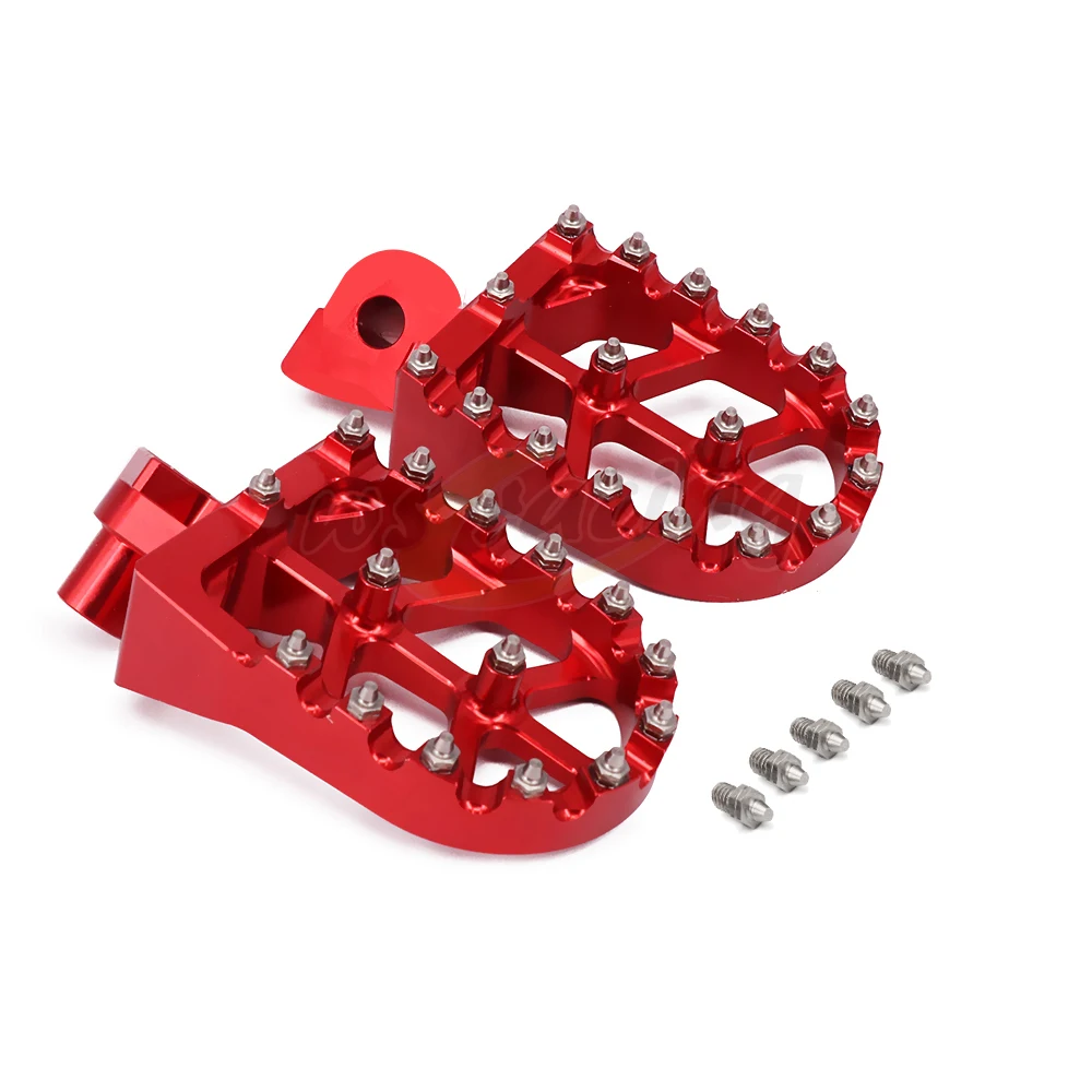 Мотоцикл заготовка MX широкие подножки педали для ног Husqvarna CR SM WR SMS WRE TC TE TXC TXCi 50 65 125