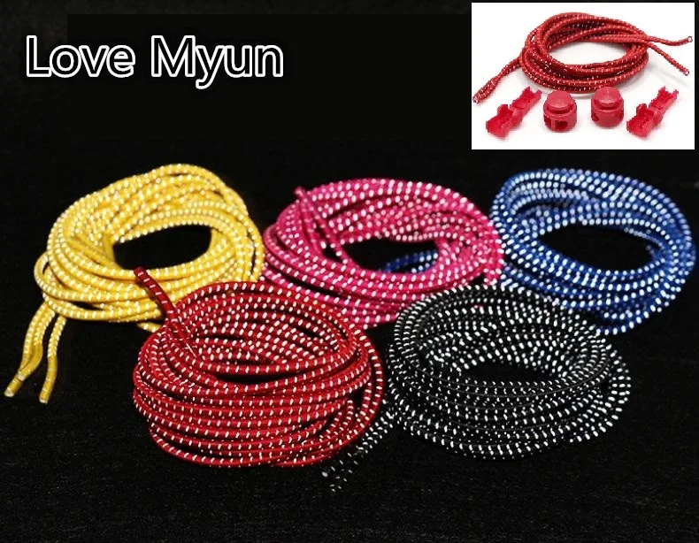 Reflective Elastic Shoelaces Stretching Lock ShoeLaces No Tie Shoelace Outdoor Sneakers Sport Casual Canvas Shoe Laces Wholesale | Обувь