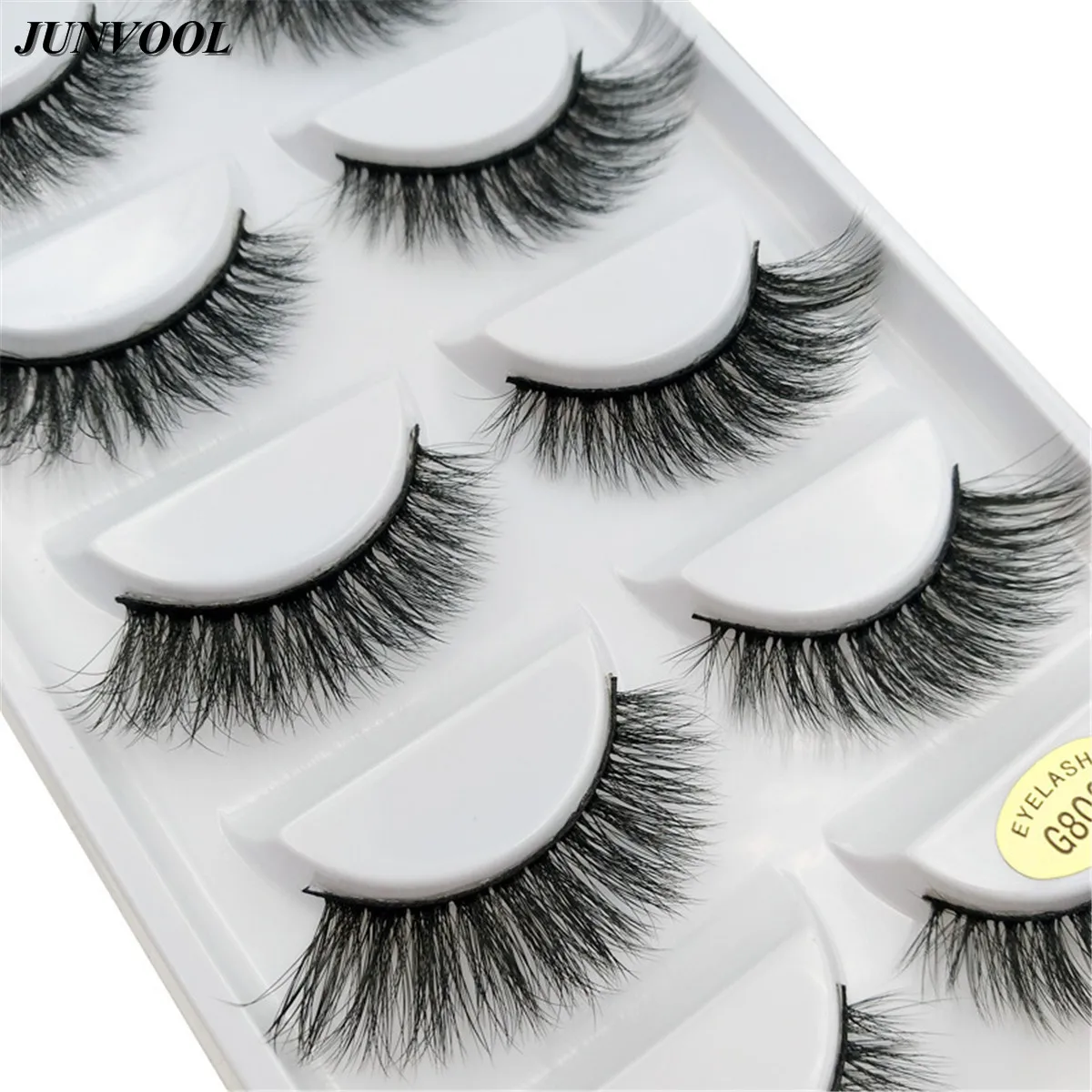 

5Pair Fake Mink Eyelashes 1-1.6cm Natural Thick False Eyelash Full Strip 3d Mink Lashes Soft Eyelash Extension Makeup Kit Cilios