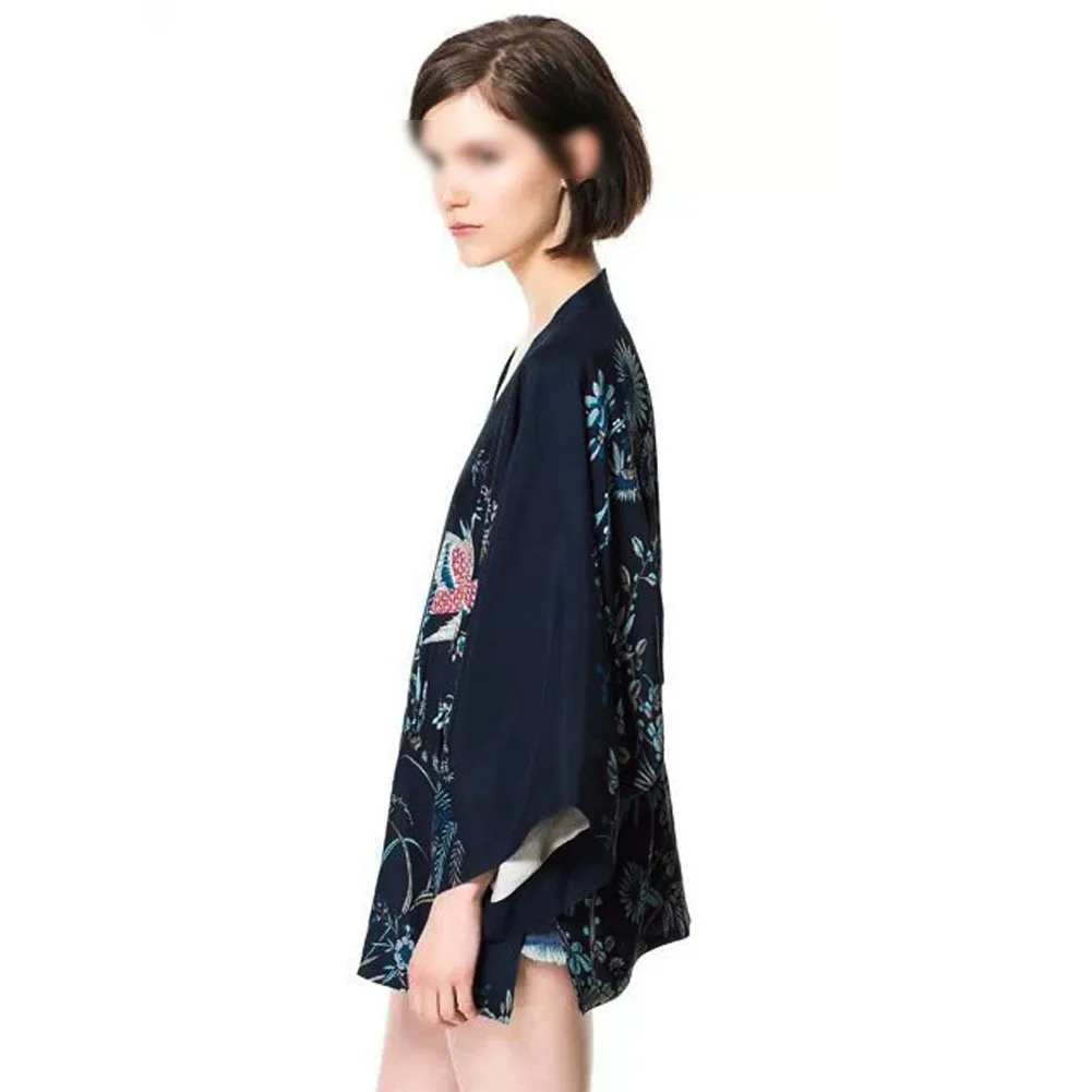 Женское пальто с принтом летучей мыши и Феникса модная шаль для свадебного