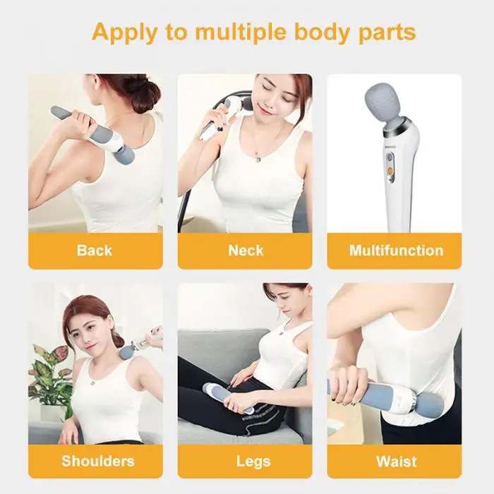 Newly Powerful Wand Massager Cordless Massager for Muscles Handheld Deep Tissue 19ing