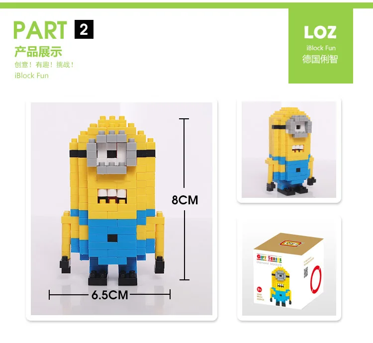 LOZ Diamant строительные блоки Briques пиксели фигурка аниме lɺssemlee En Plastique Jouets Enfants Modele