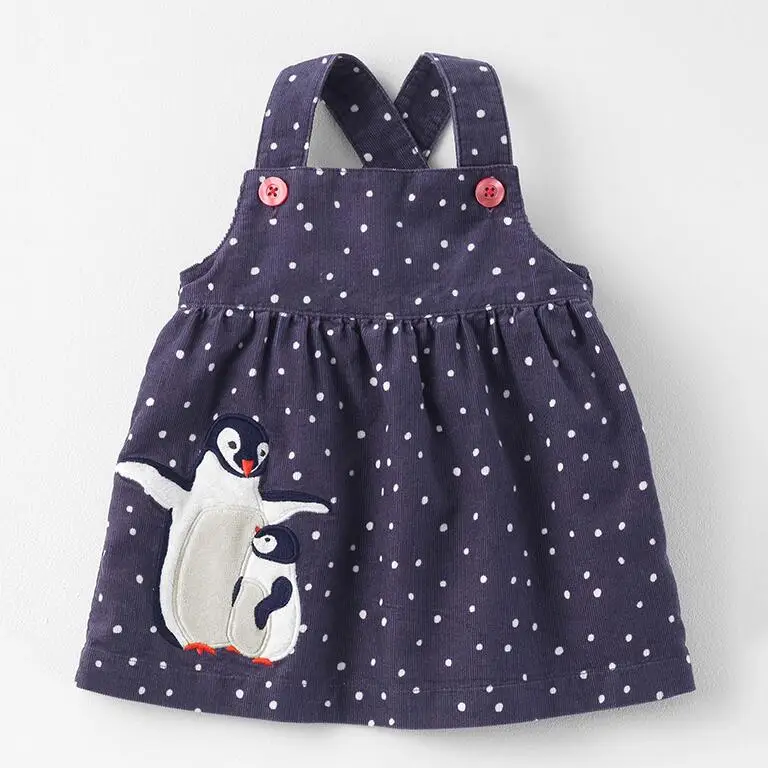 Little maven/детские ремни; платья для девочек; осенняя одежда для маленьких девочек; хлопковый с принтом животного; платье на подтяжках - Цвет: Q004