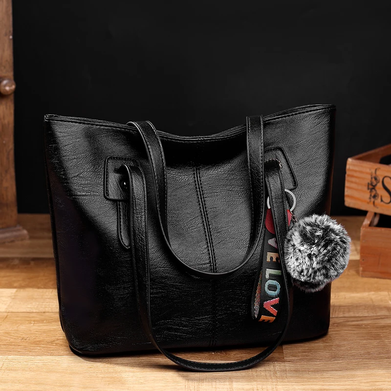 Новая повседневная сумка-тоут через плечо простая Модная Портативная женская