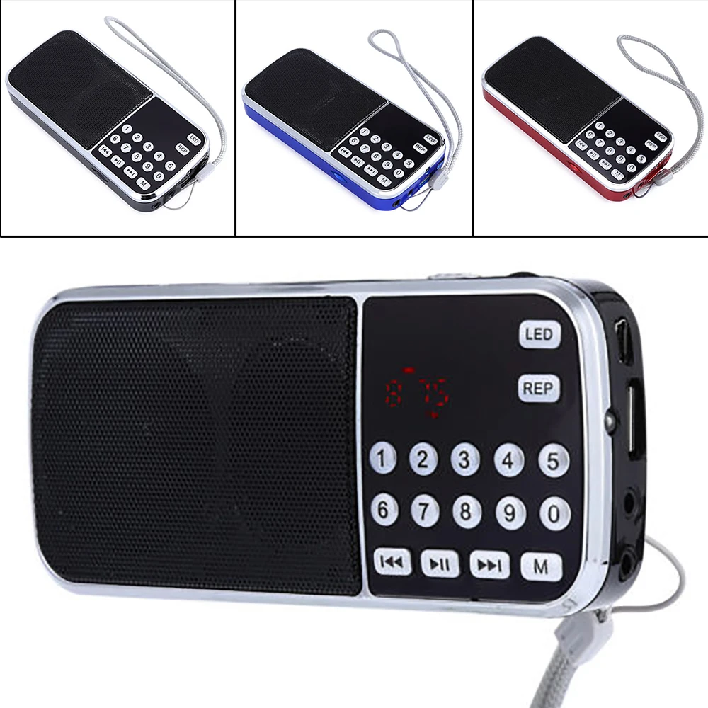 Мини FM радио цифровой мультимедийный аудио музыкальный плеер динамик