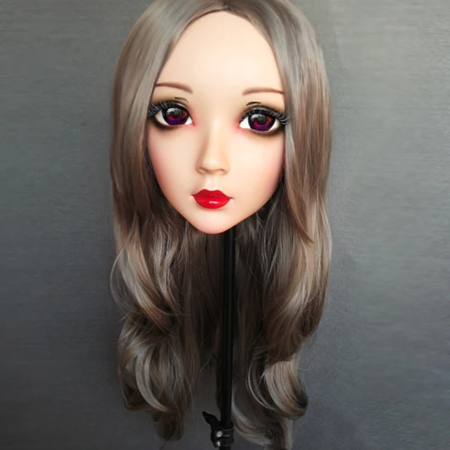 (Wei 04)Gurglelove Женщины Милая девочка каучуковые полуголовы Kigurumi BJD Маска Косплей