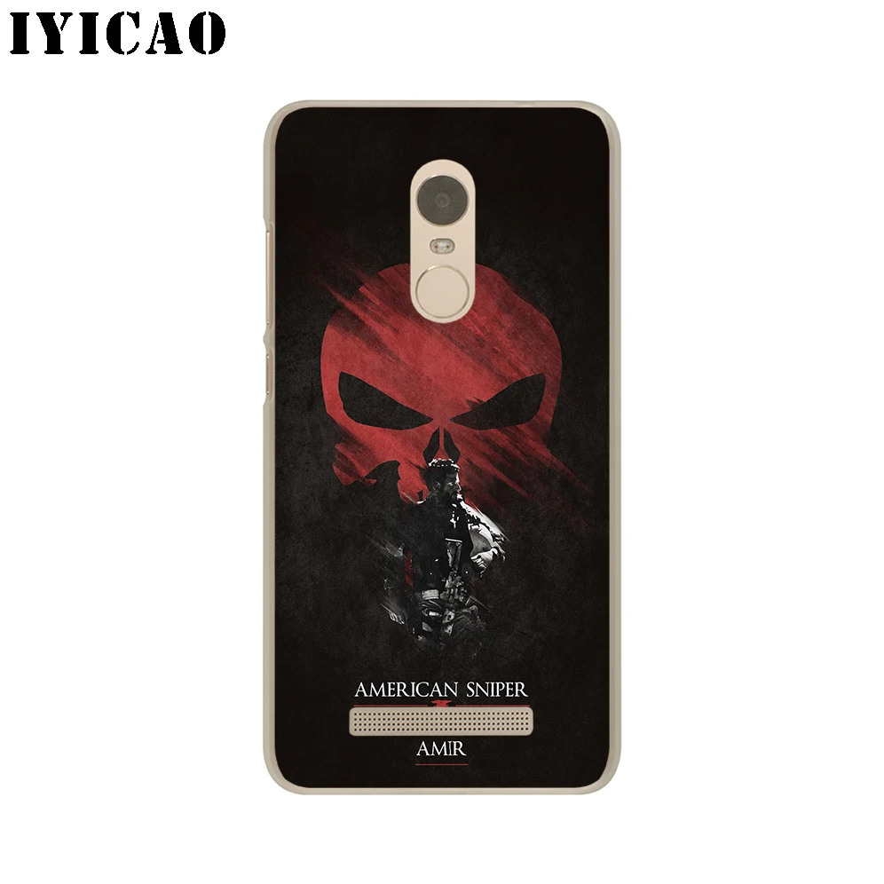 IYICAO The Punisher Skull Hard Case for Redmi 8A 6A 4A S2 Note 7 3 4 4X 6 5 Pro 5A Prime Plus Go | Мобильные телефоны и