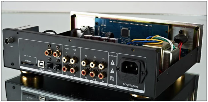 AC220V лихорадка HIFI усилитель декодер AC-3 DTS 5 1 каналов декодеры (mp3