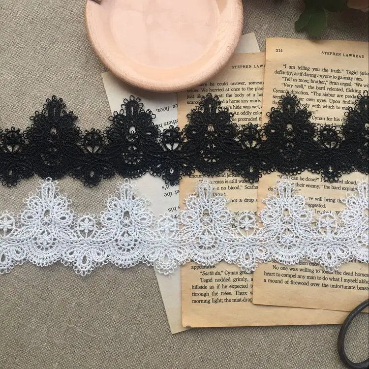 3 м/лот 5 см в ширину хорошее качество водорастворимый полиэстер Кружева отделка