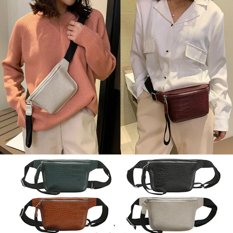 New Women Waist Bag Lovely Leather Ladies Crossbody Messenger Bag Fashion Style Shoulder Bags Handbags Fanny Bum Belt Bag