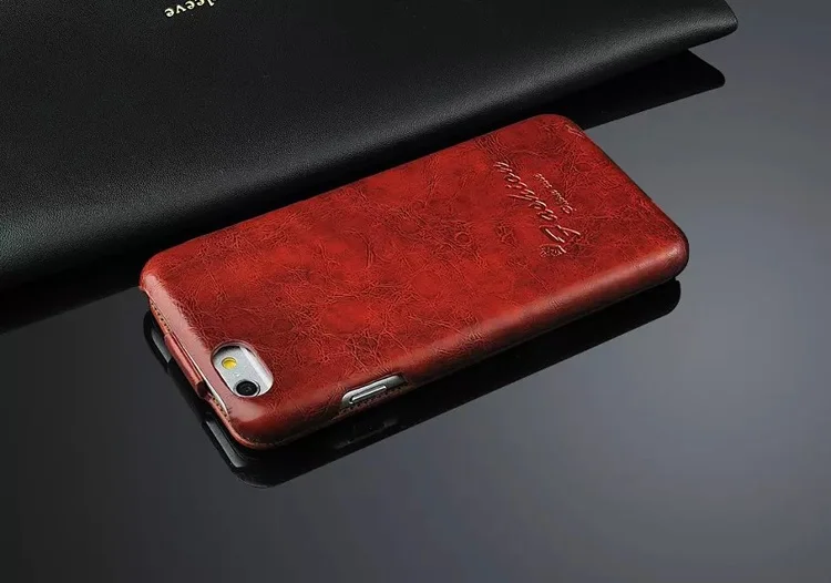 Вертикальный флип чехол из натуральной кожи для Apple iPhone 6 6S Модный брендовые