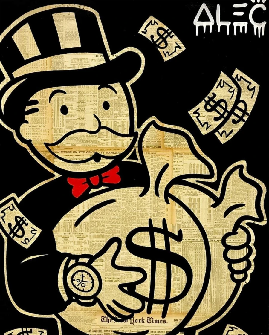 Alec Monopolys HD Wall Art Холст с печатью постера живопись декоративная картина для офиса