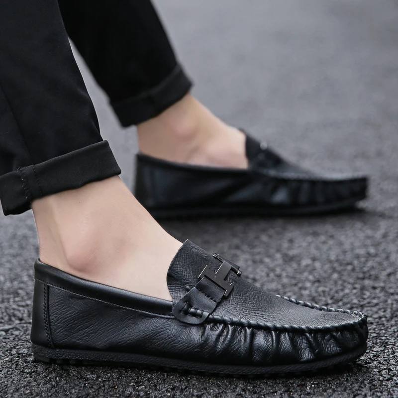 2018 Новая летняя дышащая повседневная обувь из мягкой кожи лоферы на плоской