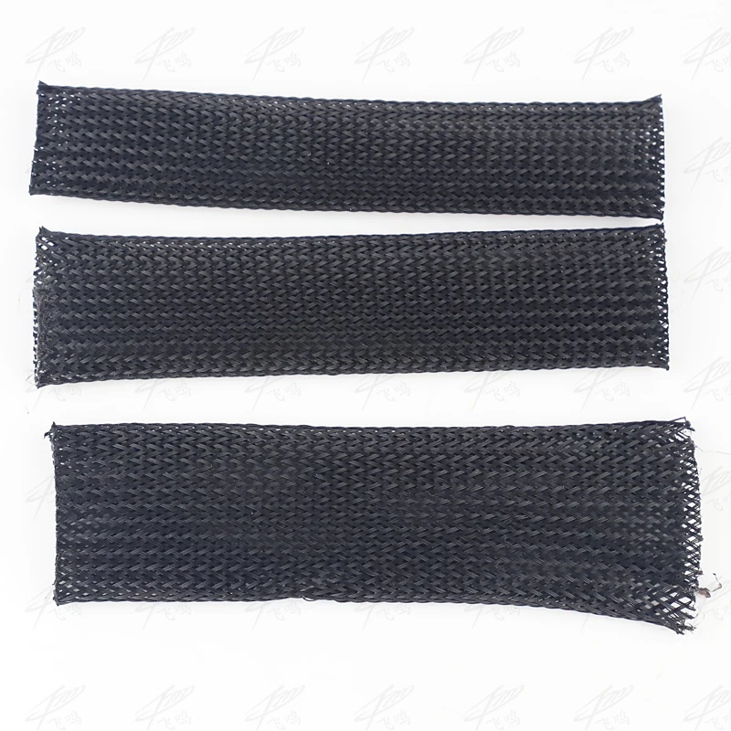 5M Black Braided Cable Sleeving PET Nylon Wrapping Casing Sleeves Wire 40mm/50mm/60mm/70mm/80mm/100mm | Обустройство дома