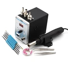 220 В 700 Вт Регулируемая электронная Тепловая пушка 858D паяльная станция для удаления припоя IC SMD BGA Blowser