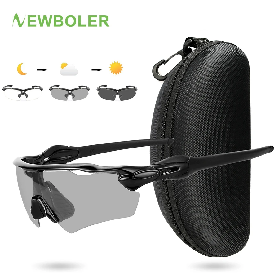 NEWBOLER Фотохромные спортивные солнцезащитные очки для велоезды мужские и женские дорожные велосипедные очки велосипедные mtb велосипедные солнцезащитные очки