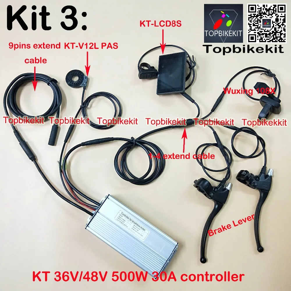 Контроллер электровелосипеда Kit 36 в 500 Вт/48 Вт KT контроллер имитации крутящего