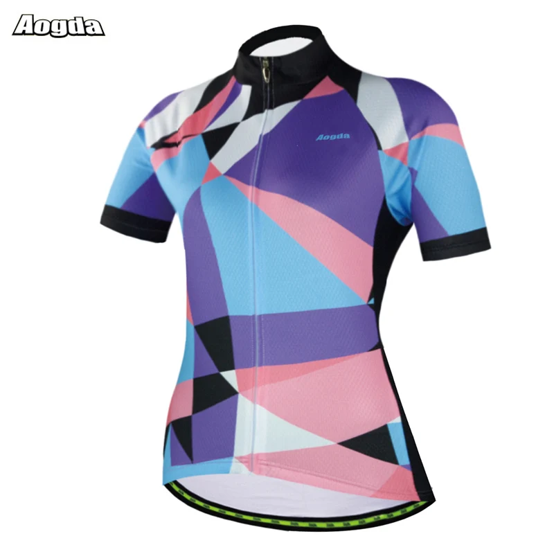 Aogda 2019 летняя рубашка Женская команда Велосипедная одежда Maillot Ciclismo