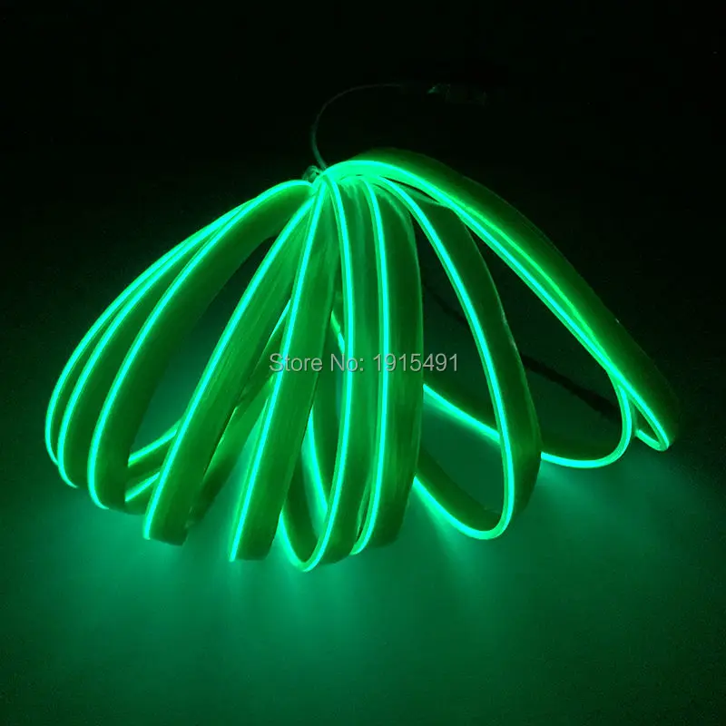 Новое поступление ярко-зеленая светодиодная полоса для юбки 5 м 2 3 мм + инвертор