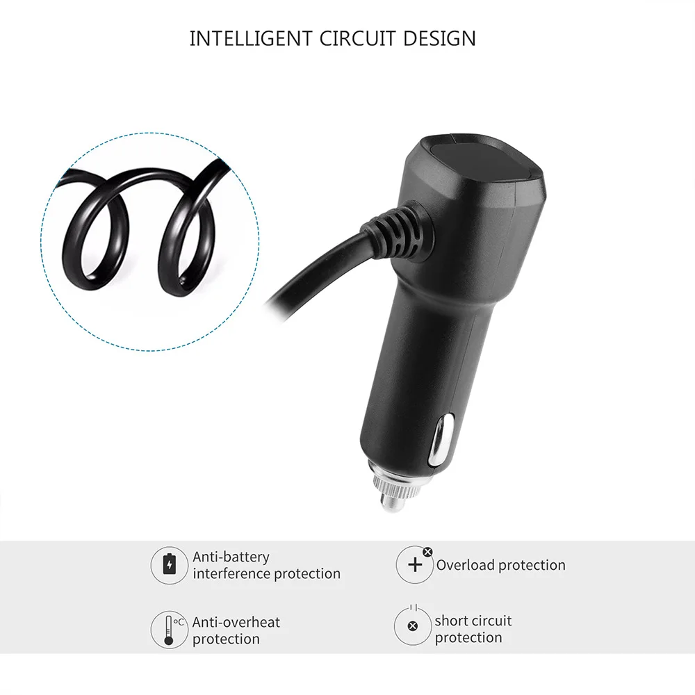 Розетка для автомобильного прикуривателя адаптер питания светодиодный дисплей