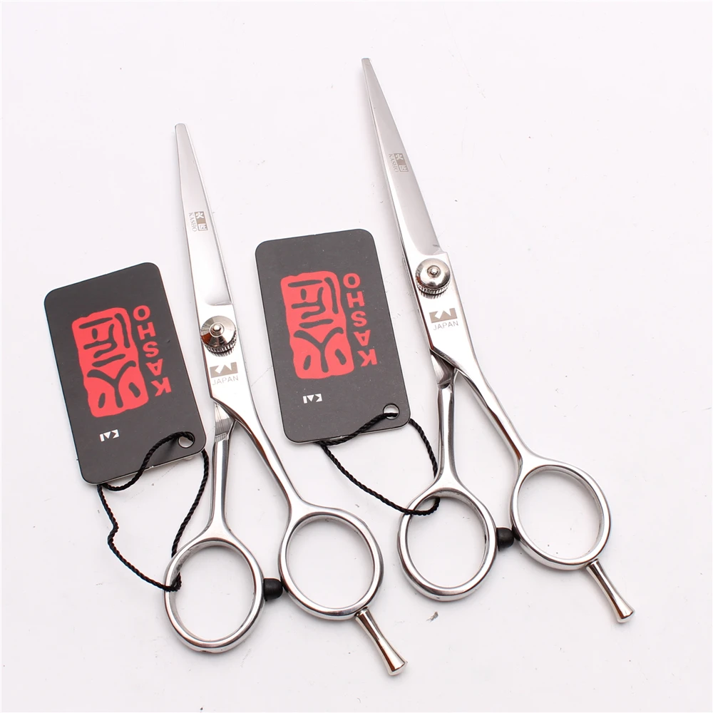 H1002 5 &quot6 0&quot Япония сталь Kasho Парикмахерские ножницы Профессиональные