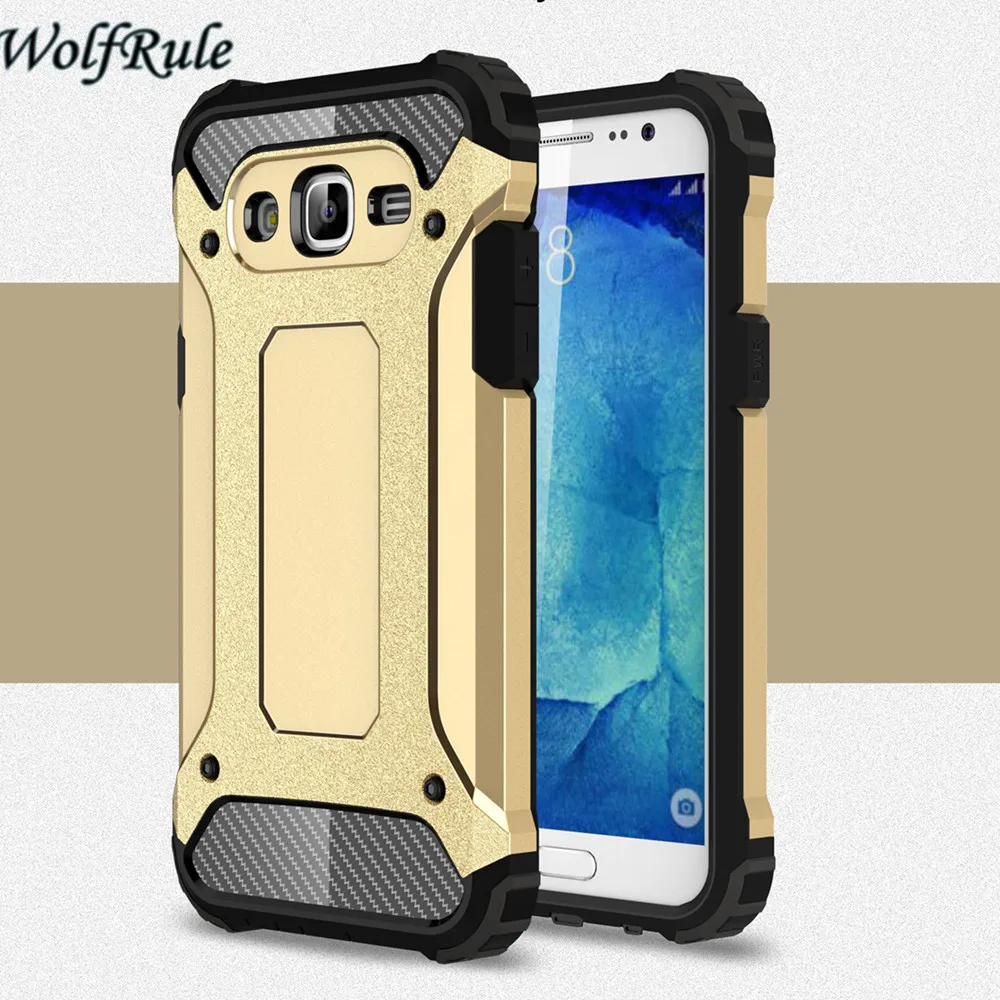 WolfRule For Cover Samsung Galaxy J5 Case TPU PC Armor Shockproof Phone 2015 J500 &lt |