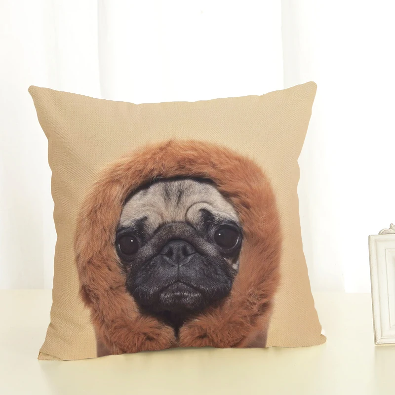 Новая шляпа серии собака украшение дома диван Подушка наборы хлопок лен | Дом и