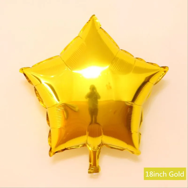 5pcs Star Gold 5 шт. 18 дюймов вышивка «звёздочки» или «бриллианты» Фольга воздушными Шарами Рождество, на свадьбу, День Святого Валентина, Globos день рождения Гелий воздушные шары для украшения вечеринок Поставки - Цвет: 5pcs Star Gold
