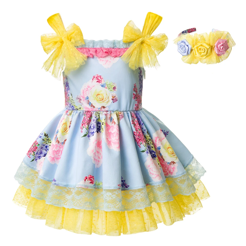 Pettigirl New Design Summer Floral Girl Dress Sleeveless Boutique Everyday Wear Children Clothes G-DMGD105-B261 |