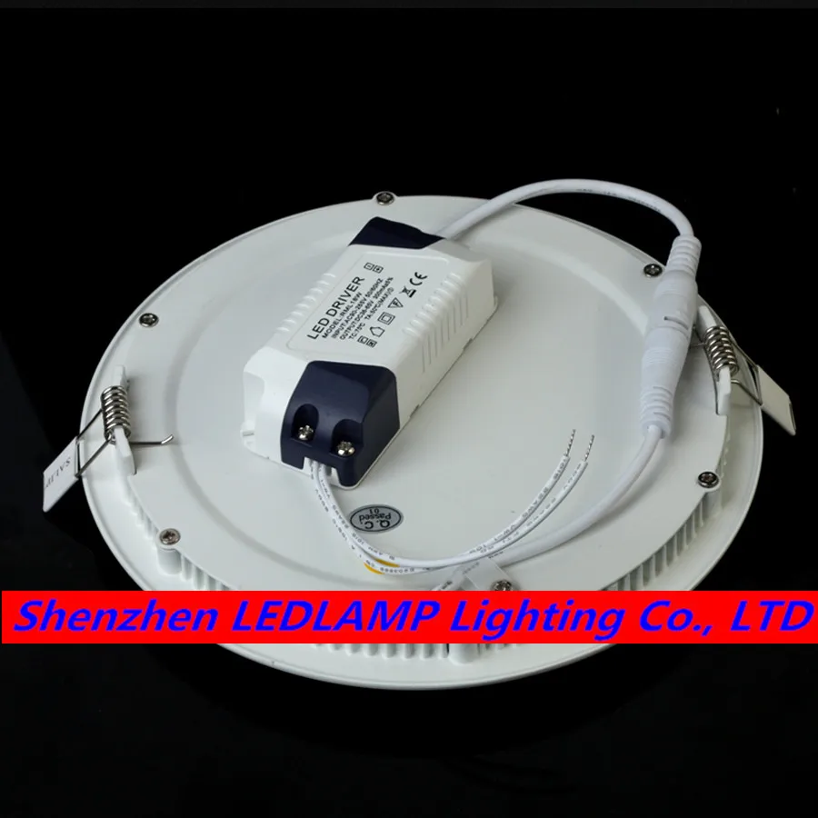 Downlight LED regulable Panel de luz de techo con conductor AC110V/220V 3W/4W/6W/9W/12W/15W empotrada luz LED empotrable de techo envío gratis