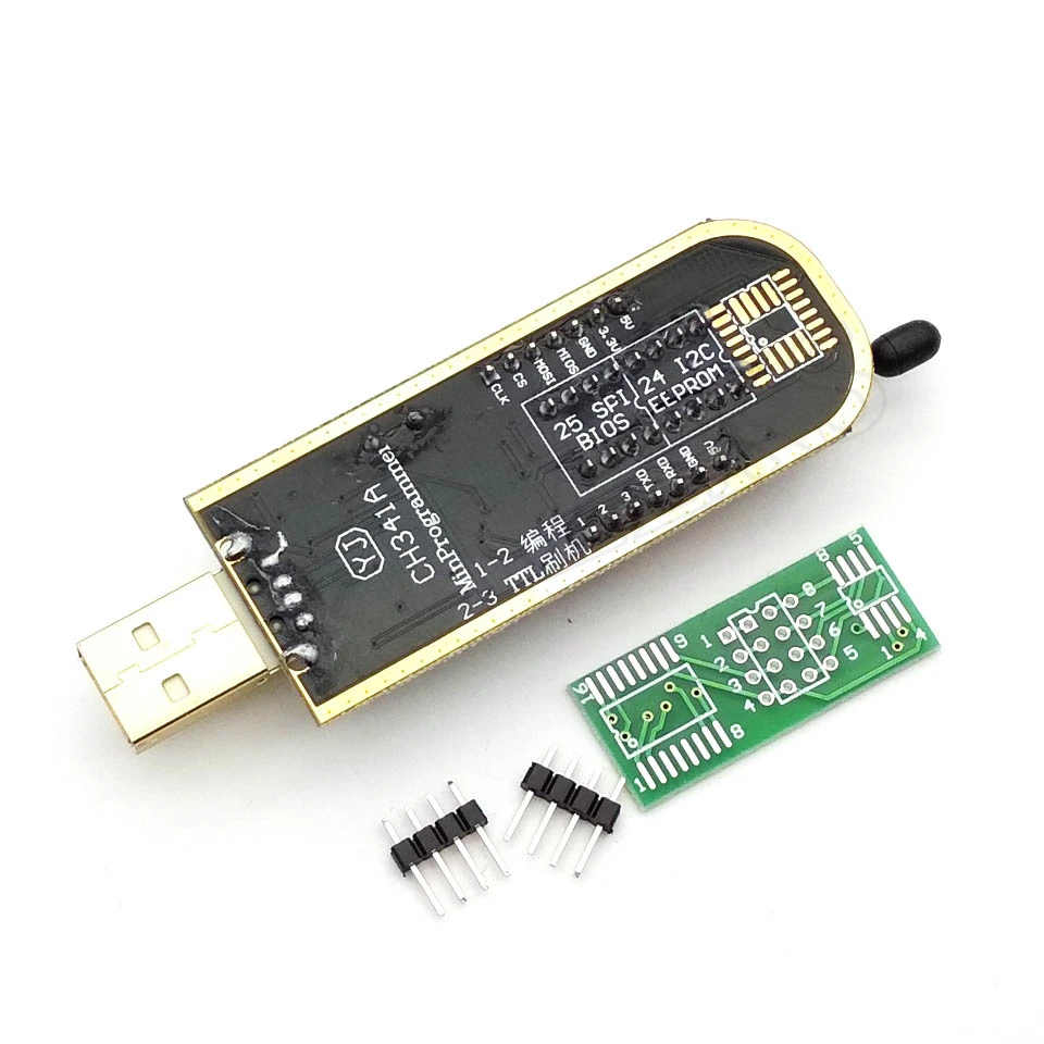 USB-программатор CH341A 24 25 серия EEPROM Flash BIOS с программным обеспечением и Драйвером |