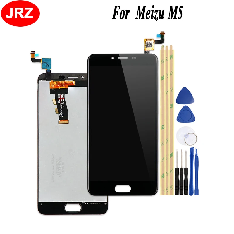 ЖК дисплей JRZ для Meizu M5/M5 Mini M611D M611A M611Y M611H + детали замены Инструменты ленты 3M|Экраны