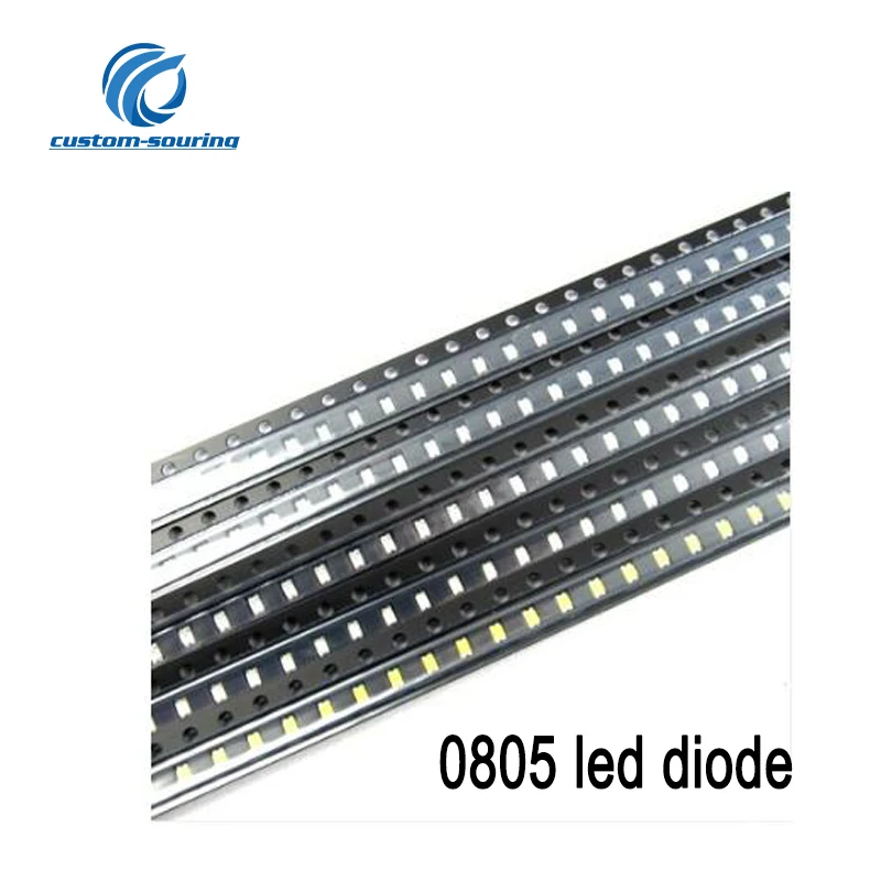 Бесплатная доставка оригинальный 50 шт. SMD светодиодный Диод 0805 супер яркий