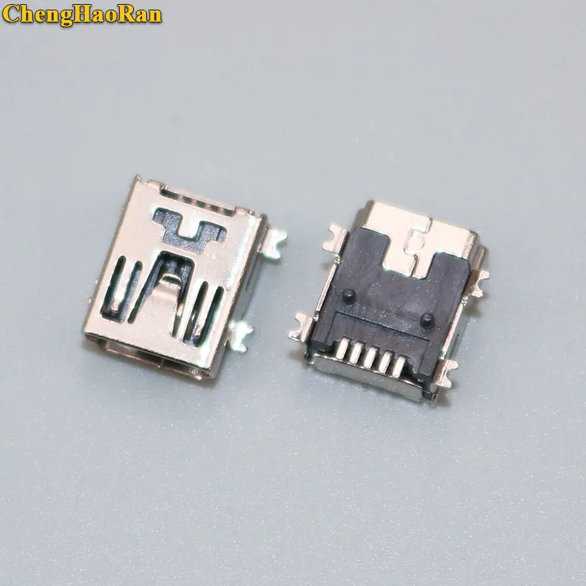 ChengHaoRan 1 10 шт. мини USB разъем SMD 5 Pin 4 фута гнездо B для MP3 MP4 GPS PS3|Соединители| |