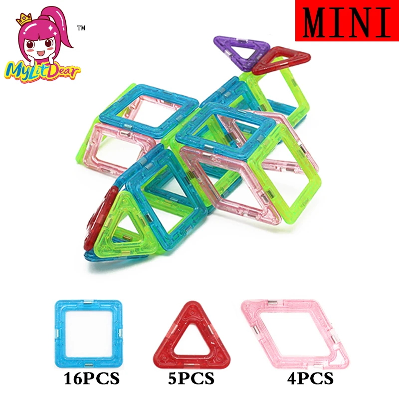 Мини Магнитный конструктор строительные блоки 25 шт. детские развивающие игрушки